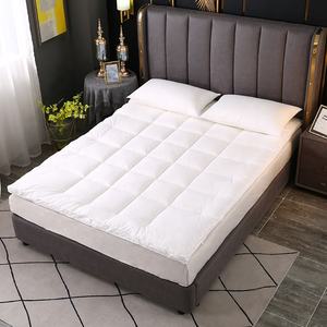 Taille personnalisée classique 100% <span class=keywords><strong>coton</strong></span> tissu anti-duvet organique double <span class=keywords><strong>surmatelas</strong></span> - Product Image 1