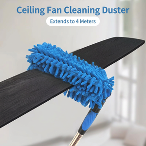 Plumeau en microfibre chenille pour le nettoyage des ventilateurs de plafond, best-seller, avec manche télescopique en fer, pour la maison et la voiture - Product Image 2