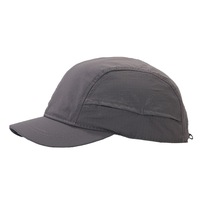 Nouvelle casquette de baseball transfrontalière en nylon à visière courte et 6 panneaux, séchage rapide, rétro, unisexe, protection solaire, pour grandes têtes, chapeau de soleil à calotte souple