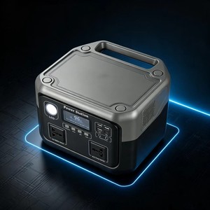 Station d'alimentation portable de camping en plein air avec batterie au lithium 600W et panneau solaire - Product Image 2