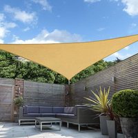 Voiles d'ombrage imperméables en polyester Oxford enduit PU pour extérieur, patio, camping - Motifs carrés et triangulaires pour restaurants, idéales pour l'été