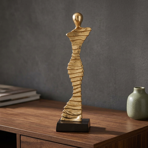 Aluminium <b>Figure</b> Sculpture Modern Art Home Decor Handmade Eco-Friendly Durable Tabletop Installation 15.2x15.2x43.2cm - Product Image 2