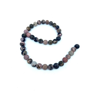 Pietra Naturale di Rodonite Rossa Opaca 10mm, Perline Sciolte per Gioielli Fai-da-Te - Product Image 6