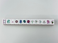 Jeu de Mahjong américain imprimé au laser, 160 pièces, tuiles en acrylique de 32 mm avec support à 4 niveaux pour soirée de jeu en famille