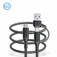 Kabel 4-in-1 Tipe-C Tipe-C Berbahan Nilon Kepang dan Paduan Aluminium 5A Pengisian Cepat Transfer Data untuk Ponsel IOS/Android dan Drive Eksternal