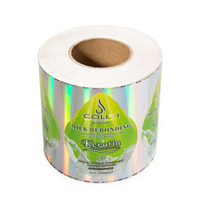 Adesivo ologramma trasparente olografico personalizzato con foglia d'argento arcobaleno riflesso personalizzato - Product Image 5