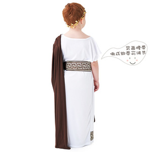 Costume de <span class=keywords><strong>déguisement</strong></span> pour garçons, Halloween, <span class=keywords><strong>mythologie</strong></span> <span class=keywords><strong>grecque</strong></span> antique, prince, cosplay, classique, romain, enfants, Aegis, dieu, robe blanche - Product Image 3