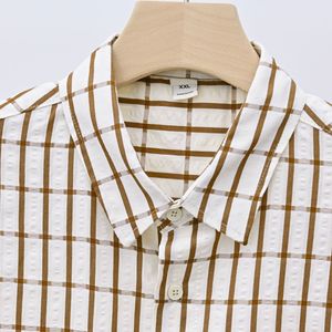 <span class=keywords><strong>Chemise</strong></span> à <span class=keywords><strong>poches</strong></span> à carreaux pour hommes <span class=keywords><strong>Chemise</strong></span> décontractée en coton à manches moyennes <span class=keywords><strong>Chemise</strong></span> d'été à manches courtes pour hommes - Product Image 4