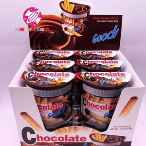 Commercio all'ingrosso personalizzato cioccolato tuffo marmellata biscotto tazza Snack per <span class=keywords><strong>bambini</strong></span> dolci crema al latte salsa rivestita cioccolatini biscotti in Stick - Product Image 6