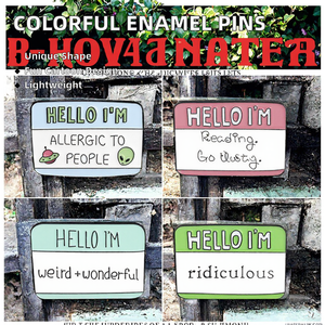 Pins de Esmalte Creativos con Impresión UV, Ligeros, Impermeables, Regalos Promocionales, Recuerdos, Inspiradores, Coloridos, Geométricos, de Aleación Metálica - Product Image 4