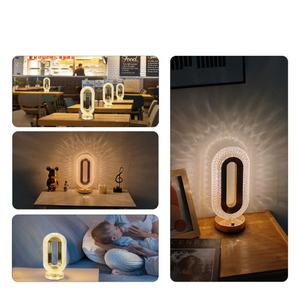 Lampe de table LED tactile rechargeable USB pour restaurant, chevet, salon, chambre à coucher, veilleuse - Product Image 4