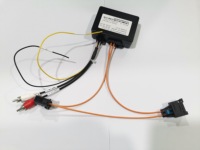 Adaptateur de cadre de tableau de bord MOST pour autoradio Android, fibre optique pour AUDI 2G A6 A6L Q7 2005-2009, interface AUX en stock