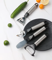 Ouvre-gadgets de cuisine intelligents populaires râpe à fromage éplucheur en acier inoxydable Mini accessoires de cuisine ensemble d'outils pour la cuisson