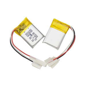 4mm厚フラットリポセルリチウムポリマーイオン電池GEB 401520 3.7V 90mAh 100mAhリチウムイオンポリマー電池 - Product Image 3
