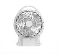Ventilador Solar con Panel Solar de 14 Pulgadas, Ventilador Recargable de Alta Calidad para Exteriores, Radio Portátil, Ventilador Recargable con Energía Solar