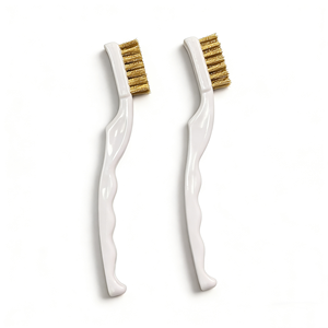 Щетка для чистки сопла 3D-принтера из латуни с ручкой из нержавеющей стали – прочная щетка для удаления ржавчины и очистки хотэнда - Product Image 3