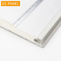 Panneau sandwich moderne en mousse de polyuréthane de 16mm pour la construction de maisons d'hôtel Maisons modulaires LGS Métal durable