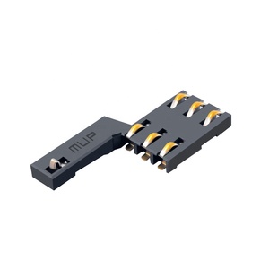 Connecteur de <span class=keywords><strong>carte</strong></span> <span class=keywords><strong>SIM</strong></span> MUP 6 broches, support de <span class=keywords><strong>carte</strong></span> <span class=keywords><strong>SIM</strong></span>, terminal SMT pour PCB, adaptateur de connecteur électrique, lecteur en promotion en Inde, en Thaïlande et en Afrique du Sud - Product Image 2