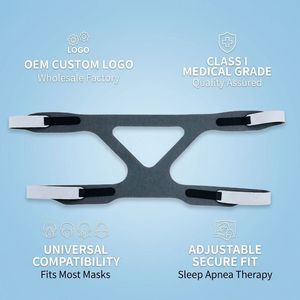 Correa de Repuesto Ajustable para <span class=keywords><strong>Mascarilla</strong></span> <span class=keywords><strong>CPAP</strong></span> de una Pieza, Banda para la Cabeza Desinfectada Ultrasónicamente para Terapia de Apnea del Sueño, Uso Doméstico y Clínico - Product Image 1