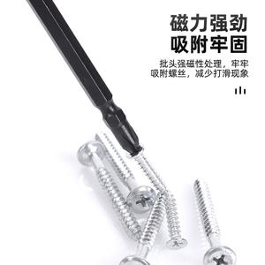 Destornillador de Doble Uso Gofeng con Punta Phillips Magnética, Recubrimiento Gris Blanco, Herramienta para Bricolaje Doméstico 001 - Product Image 2