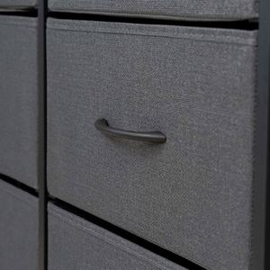 Modern Fabric Dresser with 8 Drawers Steel Frame Minimalist Design Bedroom Storage <b>Cabinet</b> Freestanding - Product Image 5