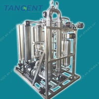 Système de filtration d'eau industrielle TANGENT personnalisable, résistant aux acides et aux alcalis, avec boîtier de membrane céramique 1000L/heure pour déchets textiles