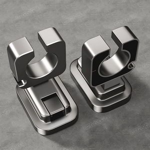 ที่แขวนไดร์เป่าผมในห้องน้ำแบบติดผนัง  พร้อมจุกดูดสุญญากาศ สีเทาปืน  ผิวขัดเงา  ไม่ต้องเจาะผนัง  ชั้นวางของรูปทรงสี่เหลี่ยมผืนผ้า - Product Image 3