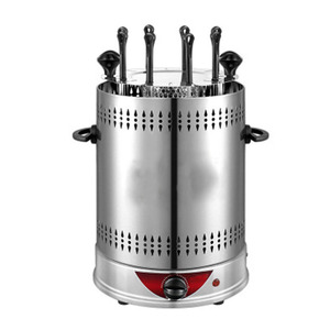 Grill rôtissoire vertical à moteur électrique, <span class=keywords><strong>8</strong></span> brochettes portables, barbecue, poulet, four électrique, série rotative - Product Image 3