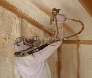 Aislamiento de espuma rígida de poliuretano de dos componentes Polímero de inyección ignífugo en forma líquida Célula de cierre abierto MDI Spray Polymetric - Product Image 1