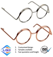 Mini-poupée personnalisée, petites lunettes, ressort en acier, ornement DIY avec design de forme spéciale