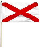 Nouveau drapeau bannière double face de l'État de l'Alabama, imprimé, 100 % polyester, 3x5 pieds
