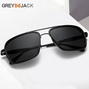 Gafas de Sol Polarizadas para Hombre Greyjack, Montura Metálica Negra TR, Protección UV400, Lentes TAC Tipo 3 - Product Image 3