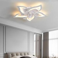 Nouvelle Arrivée Ventilateur de Plafond LED Moderne Design Lotus avec Interrupteur, Ventilateur de Maison/Bureau AC, Lampe de Plafond Rafraîchissante