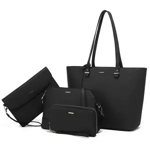 LOVEVOOK 2022 high quality Women Fashion Handbags Wallet Tote Bag Shoulder Bag Top Handle Satchel Purse 4pcs women handbags