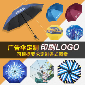 Parapluie publicitaire pliant en trois sections, argenté, anti-UV, imprimé avec logo, ouverture manuelle, pour la pluie et le soleil - Product Image 3
