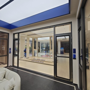 หน้าต่างบานเปิด uPVC ลายไม้ สีไม้ กระจกนิรภัย ผู้ผลิตขายส่ง - Product Image 4