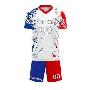 Ensemble de t-shirts de football personnalisés, impression multicolore, nom de l'équipe disponible - Product Image 3