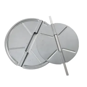 HVAC system volume control damper blade with aluminum rod