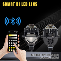 Objectif de projecteur bi-LED Gview de 3 pouces H4 pour ampoule de phare LED, contrôle par application, luminosité réglable, changement de couleur pour voitures