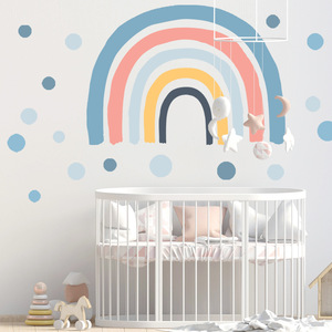Cartone animato creativo <span class=keywords><strong>arcobaleno</strong></span> carta <span class=keywords><strong>da</strong></span> parati fustel PVC Sticker per la decorazione per la casa per bambini camera e scuola materna decorazione della <span class=keywords><strong>parete</strong></span> - Product Image 3