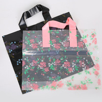 Sacs de shopping en PP de luxe pour la vente au détail, logo personnalisé, impression plastique pour vêtements, cadeau personnalisé, réutilisable, pliable, recyclable, Flexiloop
