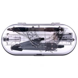 School <b>Office</b> Stationery Painting 8 Piece Compass Ruler Kits Student Exam <b>Drawing</b> Tool Protractor Set - Product Image 5