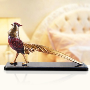 Adorno de Escritorio de Resina Pintado a Mano con Diseño de Faisán, Ideal para Estudio, Dormitorio u Oficina, Decoración Moderna para el Hogar - Product Image 2