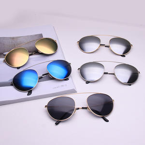 Lunettes de soleil unisexes Qianai G4-3871, monture dorée, verres ovales, protection UV400, type 3, pare-soleil, directement de l'usine - Product Image 2