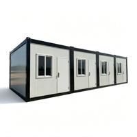 Conteneur de vie modulaire préfabriqué et détachable 3x6m avec une toilette et des pièces pour dortoir