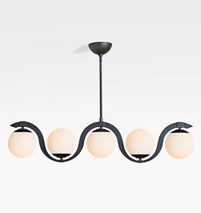 XINZHONG Nordischer Luxus Elegante Glas-Pendelleuchte Lange Leuchte für Bar und Heim-Dekoration Hotel-Projekt Kronleuchter Design-Lampe - Product Image 2