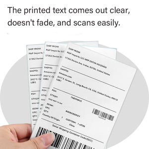 Thermal <b>Paper</b> Distributor Custom Wholesale Waterproof White Thermal Label Roll 4x6 Top Coated Thermal Shipping Labels Rolls - Product Image 6