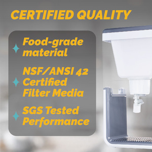 Seau purificateur d'eau <span class=keywords><strong>portable</strong></span> manuel de 6,6 gallons pour usage domestique et extérieur, alimenté par gravité, avec système de filtration céramique - Product Image 5