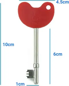 Bright Red Bow UK NKS Radar Key Disabled Toilet Keys With Disabled Logo For All NKS Radar Locked Doors