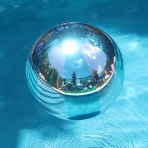 Ballon gonflable personnalisé, boule miroir, boules de plage brillantes, PVC métallique, sphère géante flottante, résistant aux intempéries, imperméable, événement - Product Image 6